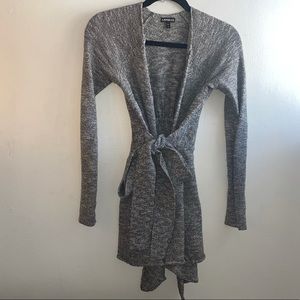 Tie Front Cardigan Wrap Sweater
